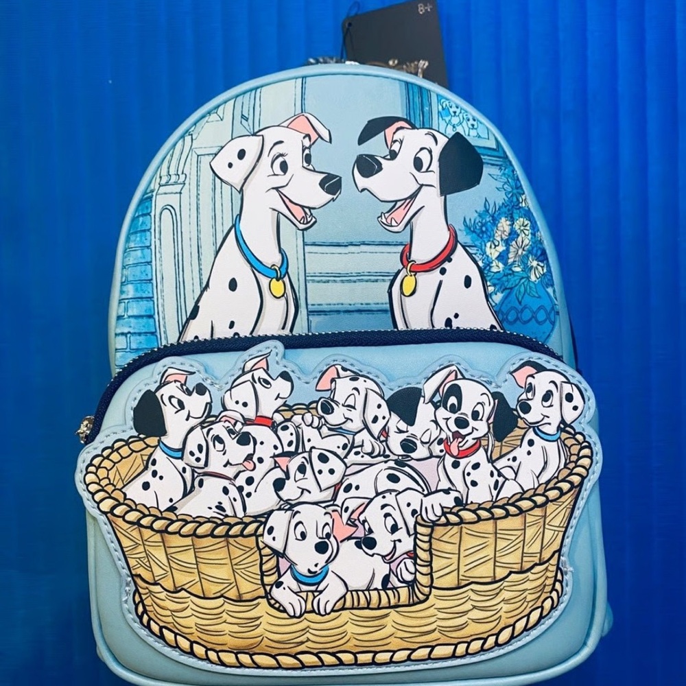 Rare Dalmatians Backpack with puppies basket